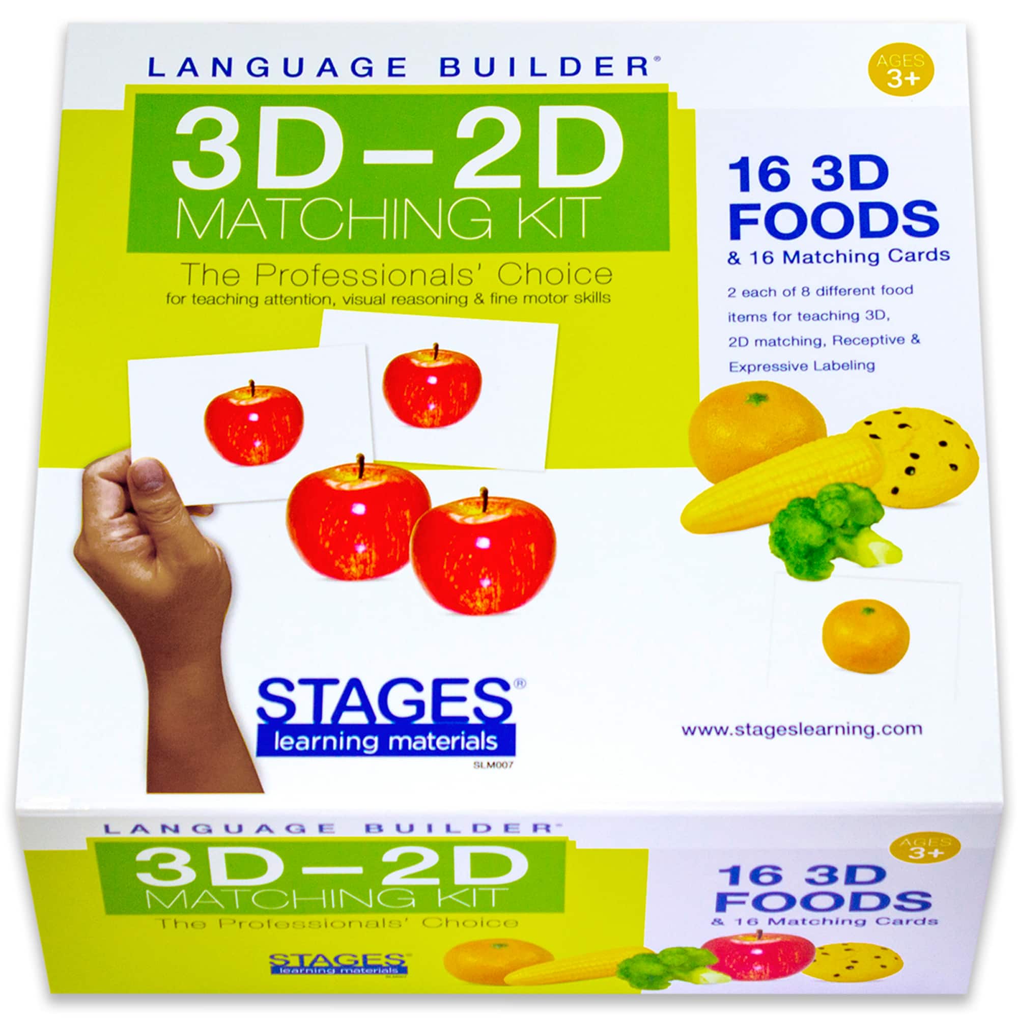 Stages® Learning Materials Language Builder® Foods 3D-2D Matching Kit